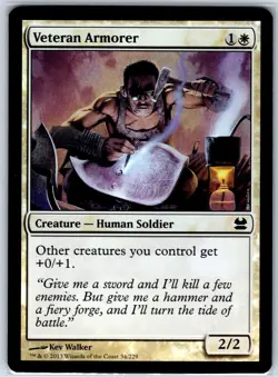 Veteran Armorer Foil Modern Masters 34 NM MTG Card - Image 1
