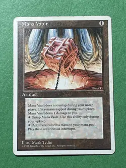 **Mana Vault** ~4th Edition~ MTG: Magic the Gathering, Heavy Play (HP) - Image 1