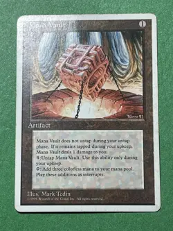 **Mana Vault** ~4th Edition~ MTG: Magic the Gathering, Heavy Play (HP) - Image 2