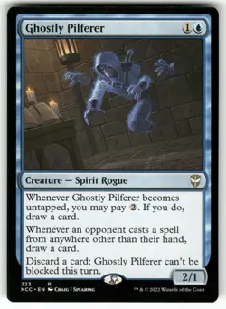 MAGIC: THE GATHERING GHOSTLY PILFERER 223 COMMANDER: STREETS OF NEW CAPENNA NM - Image 1
