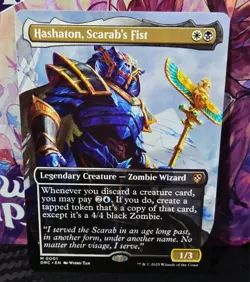magic the gathering - Hashaton, Scarab's Fist - Legendary Creature - Zombie - Image 1