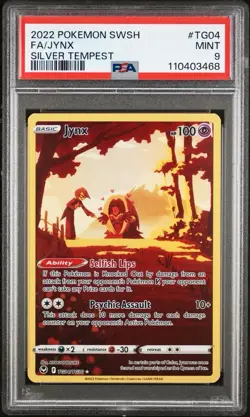 2022 Pokemon Silver Tempest # TG04 Full Art Jynx PSA 9 Card MINT Trusted Seller! - Image 1