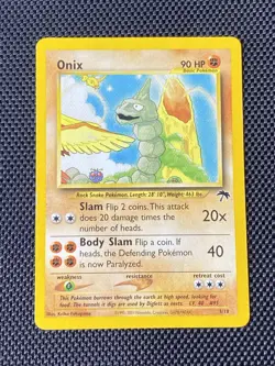 Pokemon Card - Onix Southern Islands 3/18 Promo LP+ - Image 1