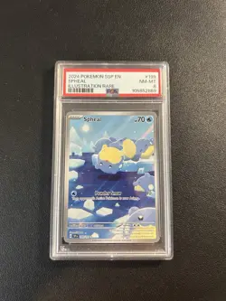 2024 Pokemon SSP EN SPHEAL ILLUSTRATION RARE #199 PSA 8 - Image 1