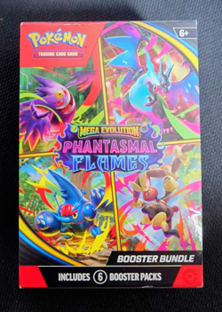 Pokemon Mega Evolution Phantasmal Flames Booster Bundle | New BUT Opened Packs - Image 1