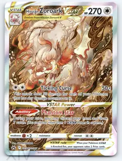 Hisuian Zoroark VSTAR GG56/GG70 Pokemon Crown Zenith Galarian Gallery VSTAR Rare - Image 1