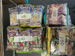 Incredible Lot of (1000) Pokemon Korean Booster Packs!! - Image 1