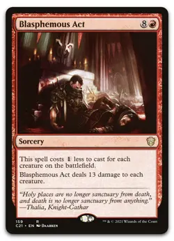 Blasphemous Act #159 (NM) Commander 2021 C21 Magic MTG - Image 1