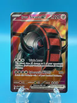Pokemon TCG Iron Treads ex 233/198 Scarlet & Violet Holo Full Art Secret Rare NM - Image 1