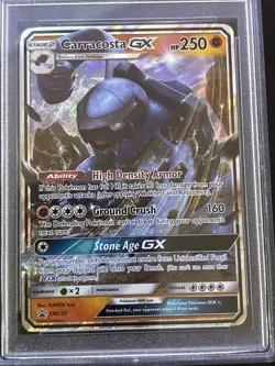 2020 Pokemon SM Black Star Promo - TAG TEAM - CARRACOSTA GX - SM239 PSA 9 MINT - Image 2