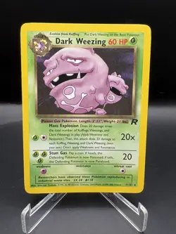 Pokemon Vintage Non Holo Rare Dark Weezing Team Rocket 31/82 WotC LP+ - Image 1