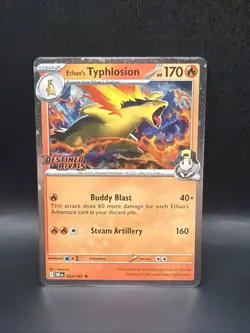 Ethan's Typhlosion - 034/182 - Pokemon Destined Rivals Holo Stamped - Image 1
