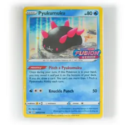 Pokemon - Pyukumuku Stamped Holo - SWSH169 - Fusion Strike Promo Deck - Sealed - Image 1