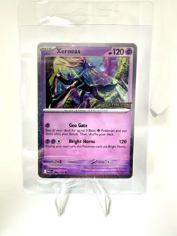 Pokemon TCG Mega Evolutions Xerneas Best Buy Exclusive Promo Stamped Sealed NM - Image 1