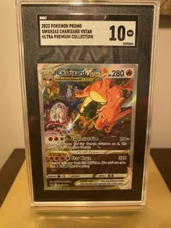 2022 Pokemon Promo SWSH262 Charizard VSTAR UPC, SGC 10 - Image 1