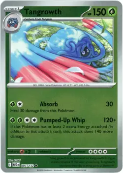 Tangrowth (Reverse Holo) 007/132 - Mega Evolution - Pokemon - NM/M - Image 1
