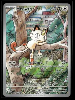 Meowth 106/094 Illustration Rare Phantasmal Flames Pokemon NM/M - Image 1