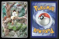 Meowth 106/094 Illustration Rare Phantasmal Flames Pokemon NM/M - Image 3
