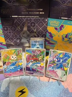 Pokemon - First Partner Series 1 Gen 7 Alola Starters - Rowlet, Litten, Popplio - Image 1