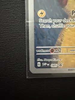 2023 Pokemon Van Gogh Museum Pikachu with Grey Felt Hat SVP Black Star Promo 085 - Image 4