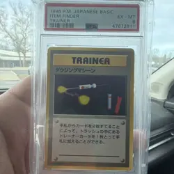 Pokemon Item Finder Basic 1996 Japanese Trainer Rare Regular PSA 6 - Image 1