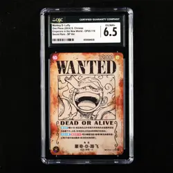 CGC 6.5 EX/NM+ 2024 One Piece CHN Monkey D. Luffy OP05-119 SEC SP Ver. - Image 1