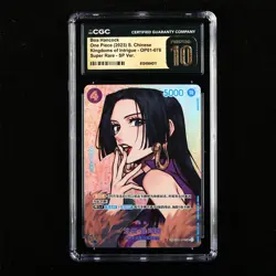 CGC 10 Pristine 2023 One Piece CHN Boa Hancock OP01-078 SR SP Ver. - Image 1