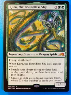MTG 1x Kura, the Boundless Sky # 200 Kamigawa Neon Dynasty Magic Gathering x1 NM - Image 1