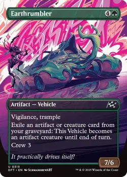 Earthrumbler (Borderless) - Aetherdrift - 0315 - MTG - NM --- FOIL - Image 1