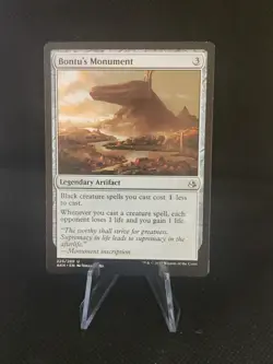 MTG 1X Bontu's Monument X1 Amonkhet Magic - NM - Image 1