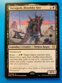 MTG 1x Varragoth, Bloodsky Sire # 115 Kaldheim Magic the Gathering Card x1 NM - Image 1