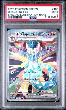 2025 POKEMON PRISMATIC EVOLUTIONS SPECIAL ILLUSTRATION RARE DRAGAPULT EX PSA 9 - Image 1