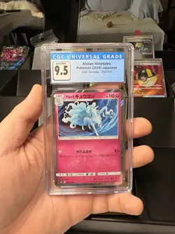Pokemon Alolan Ninetales 056/095 Alter Genesis Japanese Graded CGC 9.5 110 HP - Image 1