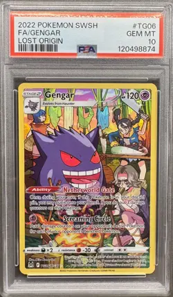 POKEMON GENGAR LOST ORIGIN TRAINER GALLERY TG06 PSA 10 GEM MINT - Image 1