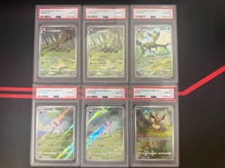 Lotto 6 carte pokemon gradate psa10 2x umbreon 2x sylveon 1 eevee 1 leafeon - Image 1