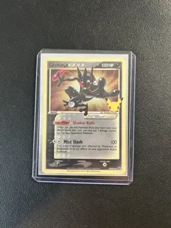 Pokemon TCG Greninja Gold Star SWSH144 Celebrations Black Star Promo - Image 1