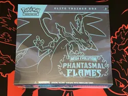 Pokemon TCG Mega Evolution Phantasmal Flames ETB Elite Trainer Box! SEALED! NEW! - Image 1