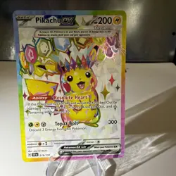 Pokemon TCG Surging Sparks Pikachu EX 219/191 Full Art Ultra Rare - Image 2