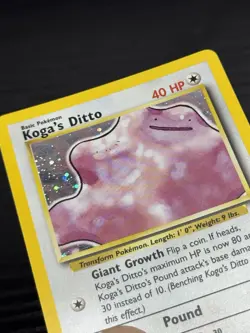 Vintage Pokemon Gym Challenge Koga’s Ditto 10/132 Holo Rare Near Mint- WOTC 2000 - Image 4