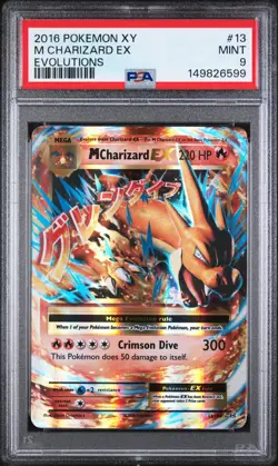2016 Pokemon Xy Evolutions #13 M Charizard Ex Evolutions PSA 9 - Image 1