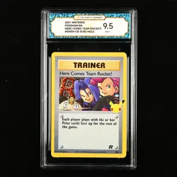 TQG 9.5 Mint+ 2021 Pokemon ENG Here Comes Team Rocket! #SWSH-CB 15/82 - Image 1