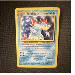 Feraligatr 4/111 Neo Genesis Holo Rare 100 HP Stage 2 Pokemon TCG Unlimited - Image 1