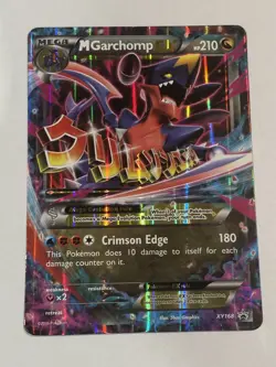 M Garchomp GX Oversized Jumbo Promo XY168 Full Art Holo 2016 Pokemon - Image 1