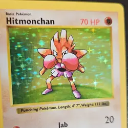 Pokemon 1999 Hitmonchan Base Set Shadowless 7/102 Holo Rare English NM Ungraded - Image 2