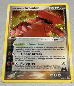 Pokemon TCG Team Magma's Groudon 9/95 Team Magma & Team Aqua Holo 2004 - Image 3
