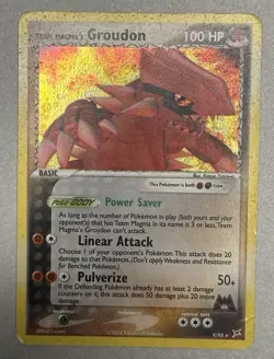 Pokemon TCG Team Magma's Groudon 9/95 Team Magma & Team Aqua Holo 2004 - Image 4