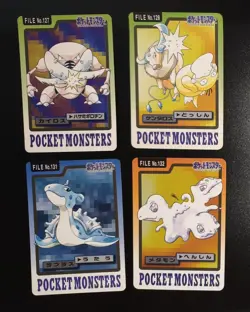 Pinsir Tauros Lapras Ditto Bandai Carddass Series Pokemon Japanese ~ B47 - Image 1