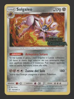 Solgaleo Holo Eclissi Cosmica 142/236 ITA - Carta Pokemon Promo GameStop - Image 1