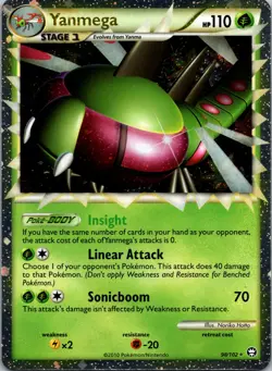 Yanmega 98/102 Triumphant Cosmos Holo Vintage NM - Image 1