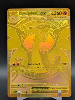 MEGA CHARIZARD EX 130/094 POKEMON PHANTASMAL FLAMES HOLO RARE - Image 2